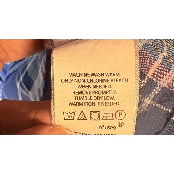 Ralph Lauren Button Down Shirt Mens XL Blue Pink Madras Plaid Pony Logo‎ - Picture 6 of 8